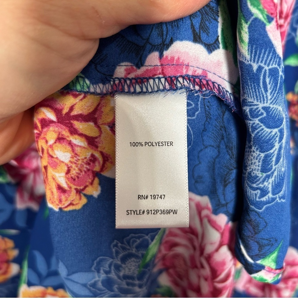 The Pioneer Woman Blue Floral Blouse XXXL - Picture 5 of 6